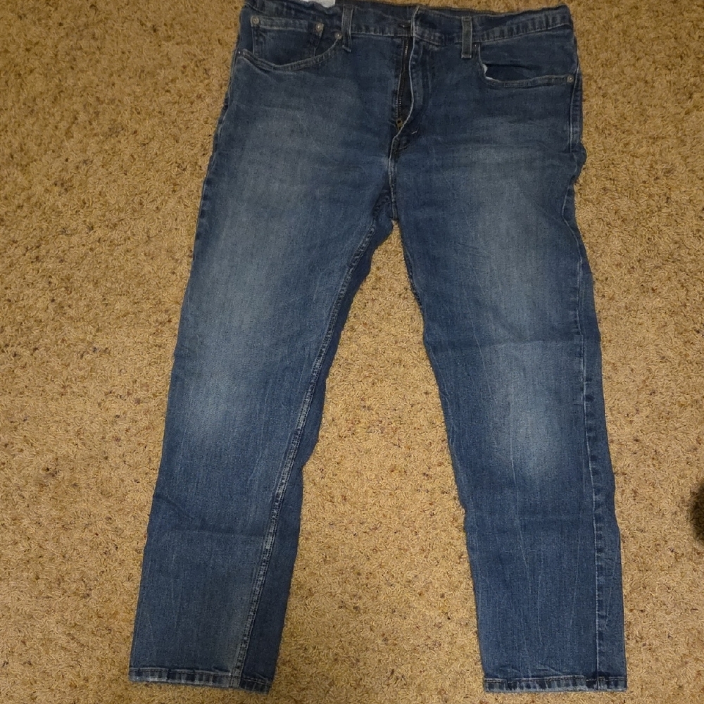 Levi's Blue Straight-Leg Jeans for Men - Picture 3 of 5